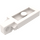 LEGO Wit Scharnier Plaat 1 x 2 Vergrendelings met Single Finger aan Einde Verticaal zonder groef aan de onderzijde (44301 / 49715)