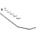 LEGO blanc Charnière assiette 1 x 8 avec Angled Côté Extensions (Assiette ronde en dessous) (14137 / 30407)
