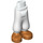 LEGO Weiß Hüfte mit Baggy Shorts mit Copper Shoes (35609)