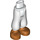 LEGO White Hip with Baggy Shorts with Copper Shoes (35609)