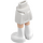 LEGO Blanc Hanche avec Basic Incurvé Jupe avec Argent Dots et Fourrure avec Blanc Boots avec charnière mince