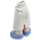 LEGO White Hip with Medium Skirt with Blue shoes (59794)