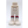 LEGO Bianco Fianco con Pants con Magenta e Turchese scuro Strisce (35642)