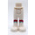 LEGO blanc Hanche avec Pants avec Magenta et Dark Turquoise Rayures (35642)