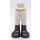 LEGO Bianco Fianco con Pants con Argento Boots e Corallo Strisce (100948)