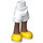 LEGO White Hip with Rolled Up Shorts with Yellow shoes with Thick Hinge (35557)