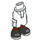 LEGO blanc Hanche avec Shorts avec Cargo Pockets avec Noir shoes avec grise Laces (2268)