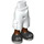 LEGO White Hip with Shorts with Cargo Pockets with Black shoes with Gray Laces (2268)