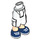 LEGO White Hip with Shorts with Cargo Pockets with Dark Blue shoes (26490)