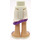 LEGO Bianco Fianchi e Gonna con Ruffle con Viola e Bianco Sandals (20379)