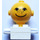 LEGO White Homemaker Figure with Yellow Head and Freckles