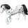 LEGO White Horse with Black Hair and Black patches (78372)