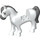 LEGO Bianco Cavallo con Dark Grigio Mane (29730)