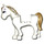 LEGO Wit Paard met Gold Mane (93085)