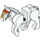 LEGO blanc Cheval avec Moveable Jambes et Merry Go Rond Bridle (10509)