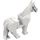 LEGO White Horse with Moveable Legs, Black Bridle and Silver Buckles (10509)