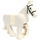 LEGO White Horse with Moveable Legs, Black Bridle and Silver Buckles (10509)