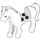 LEGO White Horse with White Mane with Blue Eyes (93085 / 95942)