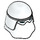 LEGO White Hoth Snowtrooper Helmet (17772 / 50051)