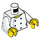 LEGO Weiß House Female Chef mit Schwarz Beine Minifig Torso (973 / 76382)