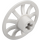 LEGO White Hub Cap with Curved Bars (62701)