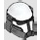 LEGO White Imperial Commando Helmet with Black Visor