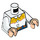 LEGO White Jessie Minifig Torso (973 / 76382)