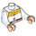 LEGO White Jessie Torso (973 / 87858)