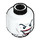 LEGO White Joker Minifigure Head (Recessed Solid Stud) (3626 / 65961)