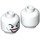 LEGO Weiß Joker Minifigure Kopf (Einbau-Vollbolzen) (3626 / 65961)