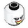 LEGO White Joker Minifigure Head (Safety Stud) (3274 / 106219)