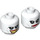 LEGO Weiß Joker Minifigure Kopf (Sicherheitsbolzen) (3274 / 106219)