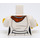 LEGO Bianco Giungla Explorer con Nero Capelli arruffati e Lipstick Minifigure Busto (973 / 76382)