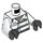 LEGO White Juniors Thief Minifig Torso With  86753 (973 / 76382)
