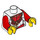LEGO Weiß King Torso mit Gold Kreuz Pendant (76382 / 88585)