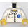 LEGO Bianco Camice da laboratorio Busto con Medico logo (973 / 76382)