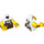 LEGO blanc Larry the Barista Minifig Torse (973 / 76382)