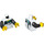 LEGO White Lee - Roller Panda Costume Minifig Torso (973 / 76382)