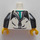 LEGO White Lee - Roller Panda Costume Minifig Torso (973 / 76382)