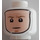 LEGO Weiß Luke Skywalker Kopf mit Sturmhaube (Vertiefte feste Noppen) (3626 / 73588)