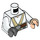 LEGO blanc Luke Skywalker dans Ahch-To Outfit Minifig Torse (973 / 76382)