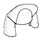 LEGO blanc Luminara Unduli Headdress (26557 / 52345)