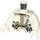 LEGO White Lunar Rabbit Robot Minifig Torso (973 / 76382)