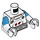 LEGO blanc Lunar Research Astronaut - Minifig Torse (973 / 78568)