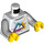 LEGO blanc Male avec Mountain Shirt Minifig Torse (973 / 76382)