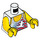 LEGO White Marina Wind Surfer Torso (973 / 76382)