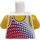 LEGO hvid Marina Wind Surfer Torso (973 / 76382)