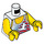 LEGO blanc Marina Wind Surfer Torse (973 / 76382)