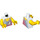 LEGO blanc Marina Wind Surfer Torse (973 / 76382)