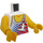 LEGO White Marina Wind Surfer Torso (973 / 76382)